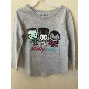Jumping Beans Bride Of Frankenstein Dracula Holiday Long Sleeve Girls Top Size 4